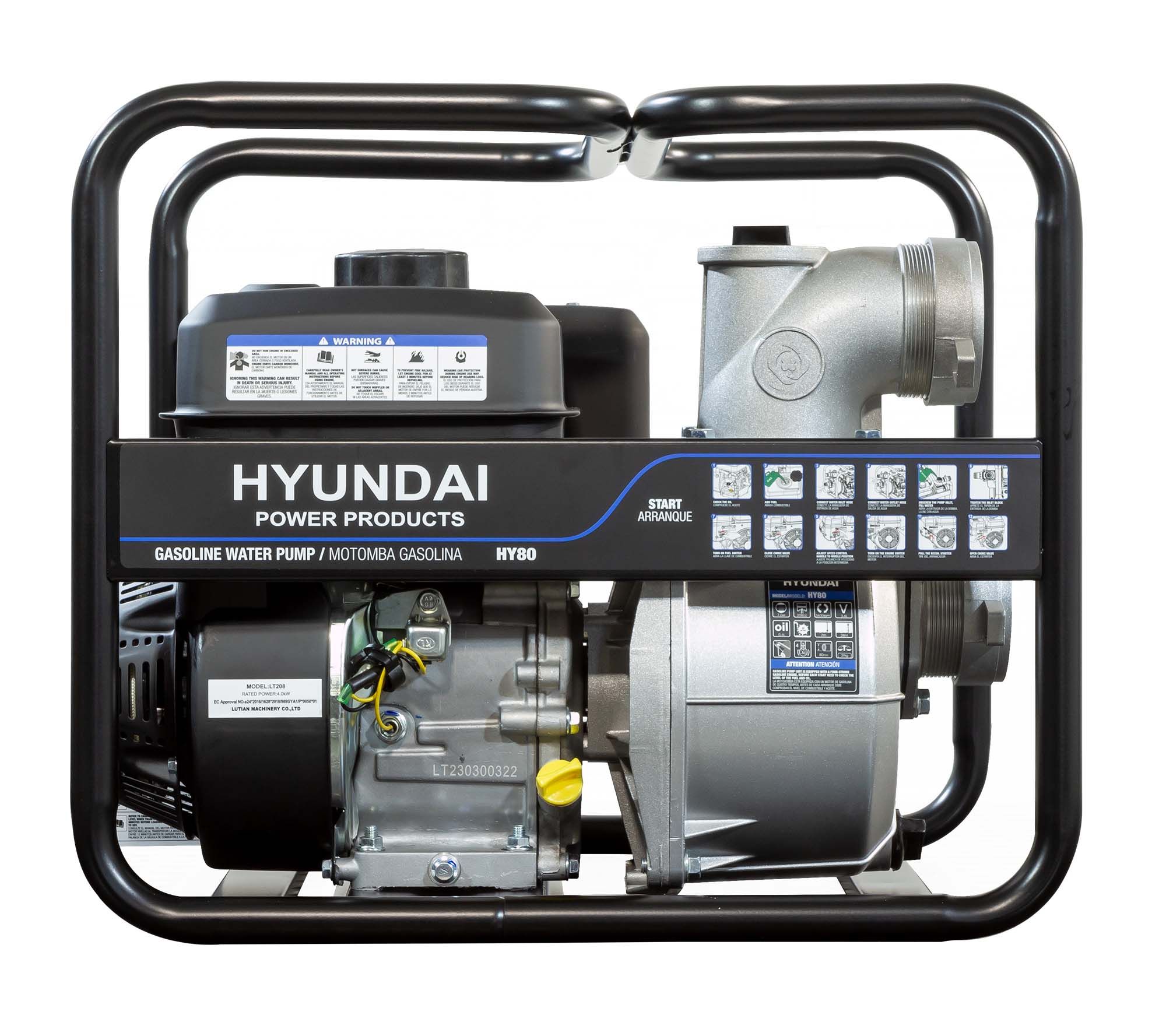 Motobomba gasolina HY80