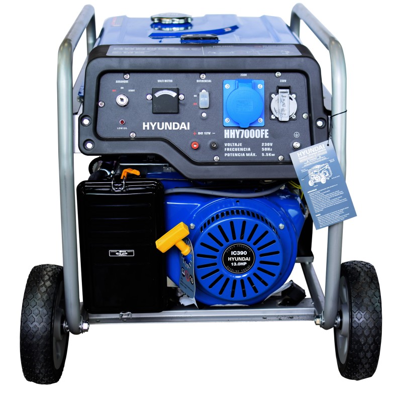 Generador Monofásico Gasolina HHY7000FEK